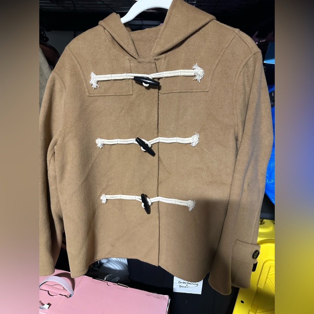 Cashmere Wool Toggle Coat
